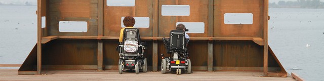 Dit kijkscherm is prima toegankelijk voor rolstoelen en scootmobielen. &copy; Landschapsbeheer Zuid-Holland